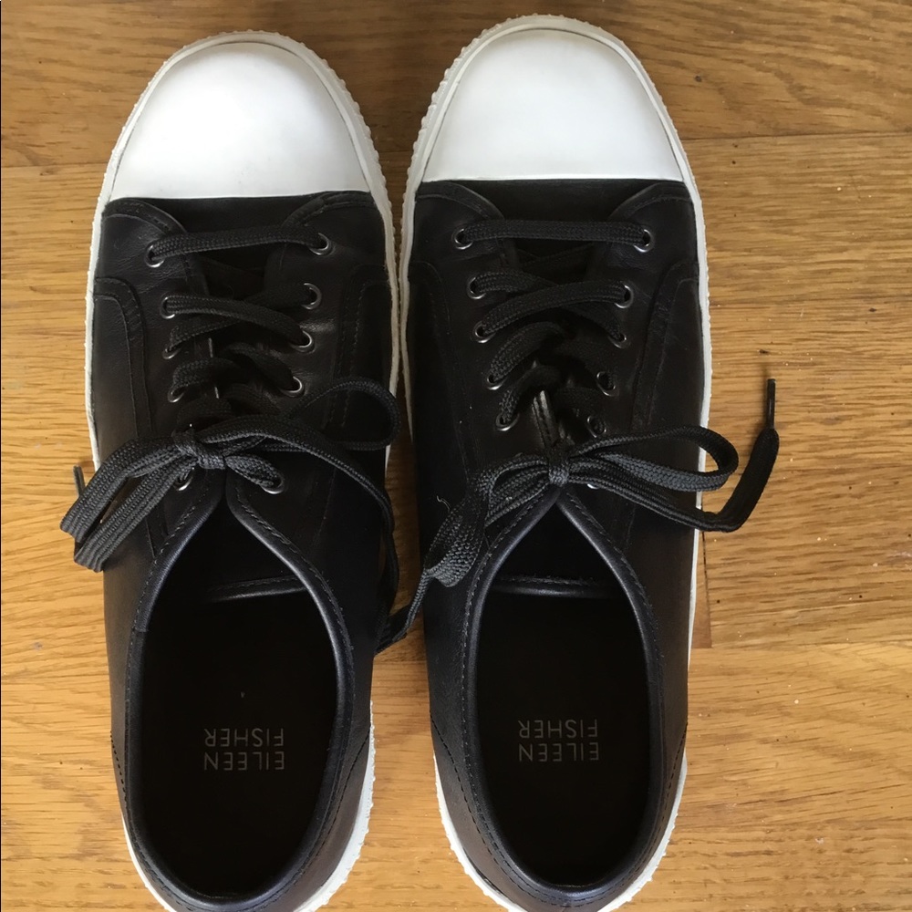 Eileen Fisher leather sneakers